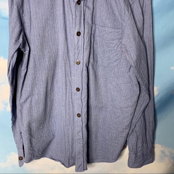 True Measure- Blue Button Up Shirt size Medium - Picture 3 of 9